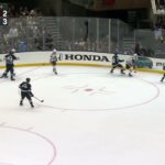 Jason Dickinson hits Ian Cole