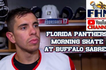 Evan Rodrigues, Florida Panthers Morning Skate at Buffalo Sabres