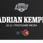 Forward Adrian Kempe | 10.14 LA Kings fall to Ottawa Senators in Overtime