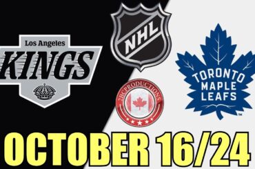 Toronto Maple Leafs vs Los Angeles Kings 10/16/24 w/Superbman