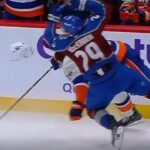 Scrum Ensues After Nathan Mackinnon MASSIVE HIT on Alexander Romanov