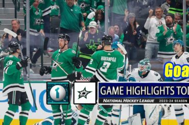 San Jose Sharks vs Dallas Stars Game Highlights (10/15/2024) | NHL Highlights 2024