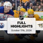 Oilers at Predators | October 17, 2024 | NHL Full Game Highlights