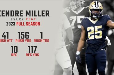 Kendre Miller Full Season Replay: Every Run, Target, and Catch in the 2023 NFL Season
