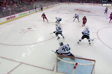 Nico Hischier scores a powerplay goal against the Utah Hockey Club