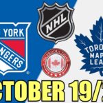Toronto Maple Leafs vs New York Rangers OCT 19 24 w/Superbman