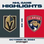 NHL Highlights | Golden Knights vs. Panthers - October 19, 2024