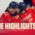 INSTANT CLASSIC: Panthers vs Golden Knights Highlights | 10.19.24