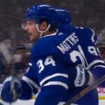 Maple Leafs' Auston Matthews Lights The Lamp After Getting Loose From Adam Fox