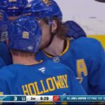 Holloway scores first goal as a Blue