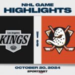 NHL Highlights | Kings vs. Ducks - October 20, 2024