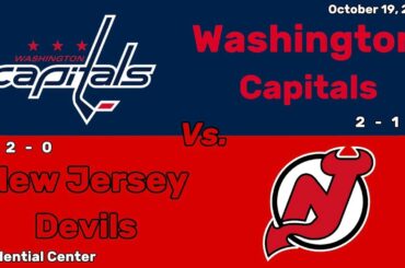 Washington Capitals vs New Jersey Devils | October 19, 2024 | All Goals
