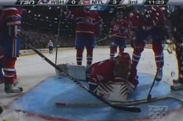 NHL 2010 Playoffs - Jaroslav Halak Unbelievable Save (April 26 2010)