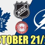 Toronto Maple Leafs vs Tampa Bay Lightning OCT 21 24 w/Superbman