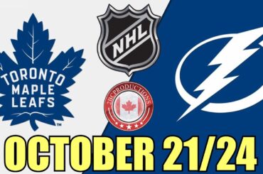 Toronto Maple Leafs vs Tampa Bay Lightning OCT 21 24 w/Superbman