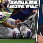 Josh Allen Seemingly Gets Knocked Out Before "Bad Clock Management" In Texans Loss