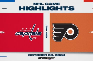 NHL Highlights | Capitals vs. Flyers - October 22, 2024