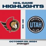NHL Highlights | Senators vs. Utah HC  - October 22, 2024