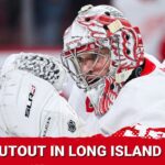 Alex Lyon lifts Detroit to win in Long Island with 29 save shutout