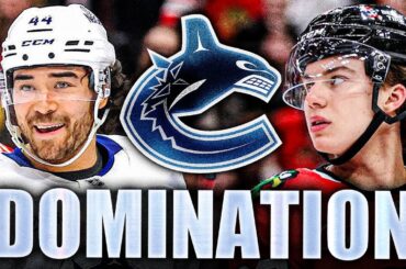 BUSINESS AS USUAL: THE CANUCKS DOMINATE THE CHICAGO BLACKHAWKS (JT Miller, Danton Heinen, Sherwood)