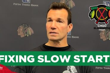 Chicago Blackhawks head coach Luke Richardson talks fixing slow starts | CHGO Blackhawks
