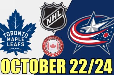 Toronto Maple Leafs vs Columbus Blue Jackets OCT 22 24 w/Superbman