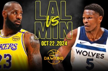 Los Angeles Lakers vs Minnesota Timberwolves Full Game Highlights | October 22, 2024 | FreeDawkins