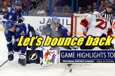 Tampa Bay Lightning vs New Jersey Devils  Full Highlights (10/22/2024) | 2024 NHL Season