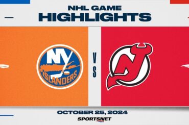 NHL Highlights | Islanders vs. Devils - October 25, 2024