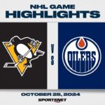 NHL Highlights | Penguins vs. Oilers - October 25, 2024