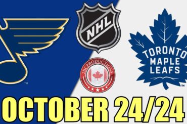 Toronto Maple Leafs vs St Louis Blues OCT 24 24 w/Superbman