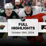 Wild at Flyers | October 26, 2024 | NHL Full Game Highlights