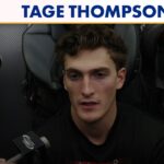 "Zucker Is A Huge Piece Of The Power Play" | Tage Thompson After Win Over Detroit Red Wings