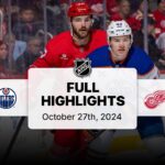 Oilers at Red Wings | October 27, 2024 | NHL Full Game Highlights
