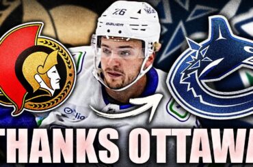 PATRIK ALLVIN IS THANKING THE OTTAWA SENATORS HARD FOR THIS MOVE (Canucks: Erik Brannstrom)