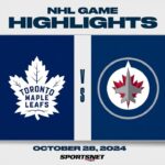 NHL Highlights | Maple Leafs vs. Jets - October 28, 2024