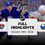 Panthers at Sabres | October 28, 2024 | NHL Full Game Highlights