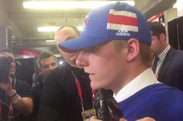 Lias Andersson 2017 NHL Draft Press Conference -- New York Rangers