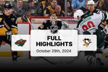NHL Highlights | Wild vs. Penguins - October 29, 2024