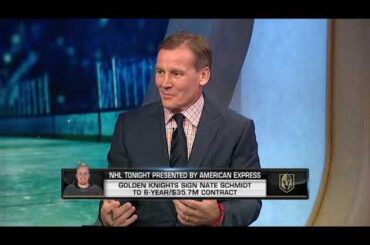 NHL Tonight:  Schmidt`s extension:  Nate Schmidt inks six - year extension with Vegas  Oct 25,  2018
