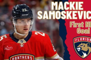 Mackie Samoskevich #25 (Florida Panthers) first NHL goal Oct 26, 2024