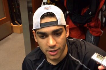 Red Wings Rookie Andreas Athanasiou Talks About First NHL Playoff Goal