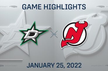 NHL Highlights | Stars vs. Devils - Jan 25, 2022