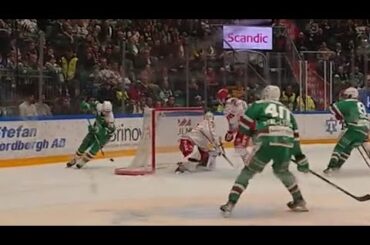 Marco Kasper försöker att göra Lacrosse mål mitt framför mina ögon: Rögle BK VS Timrå IK, omgång 52