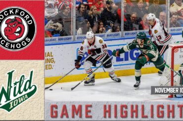 IceHogs Highlights: IceHogs vs Wild 11/10/23