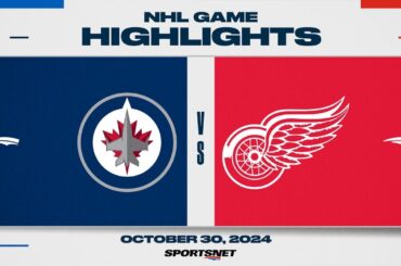 NHL Highlights | Jets vs. Red Wings - October 30, 2024