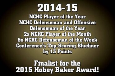 Joey LaLeggia Hobey Baker Top 10 Finalist