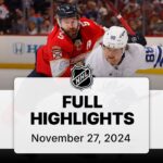 NHL Highlights | Maple Leafs vs. Panthers | November 27, 2024