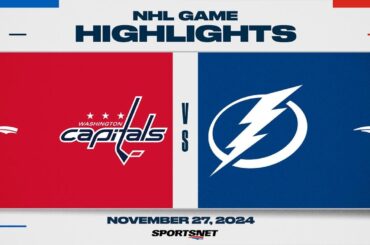 NHL Highlights | Capitals vs. Lightning - November 27, 2024