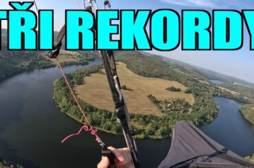 Paragliding Orlík, Beroun, Jeviněves, Modrý Kameň - 3 rekordy startovaček za 3 týdny (1-20.9.2024)
